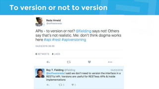 To version or not to version
 