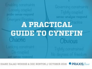 DIANE ZAJAC-WOODIE & DOC NORTON // OCTOBER 2016
Presentedat#lascot16
A PRACTICAL
GUIDE TO CYNEFIN
 