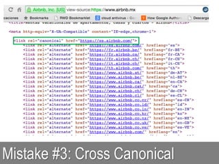 Mistake #3: Cross Canonical
 