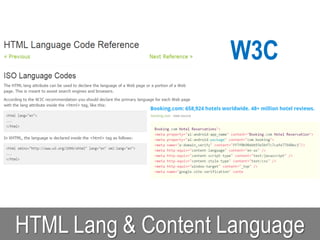 HTML Lang & Content Language
W3C
 