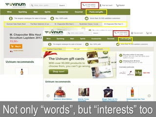 Not only “words”, but “interests” too
 