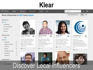 Discover Local Influencers
Klear
 