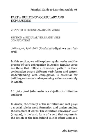 Practical Arabic Pdf Practical Guide to Learning Arabic | PDF