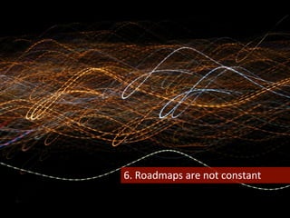 6.	
  Roadmaps	
  are	
  not	
  constant	
  
 