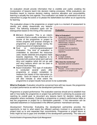 Practical Guide to Programme/Project Cycle Management | PDF