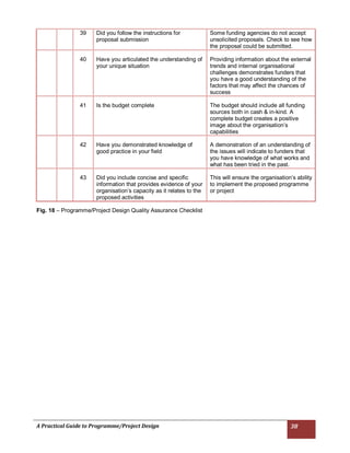 Practical Guide to Programme/Project Design | PDF
