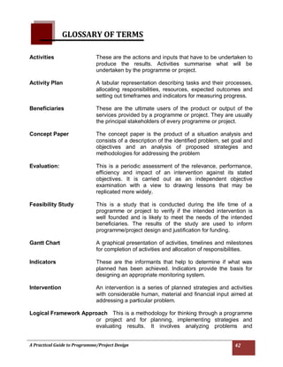Practical Guide to Programme/Project Design | PDF