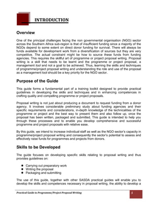 Practical Guide to Programme/Project Proposal Writing | PDF
