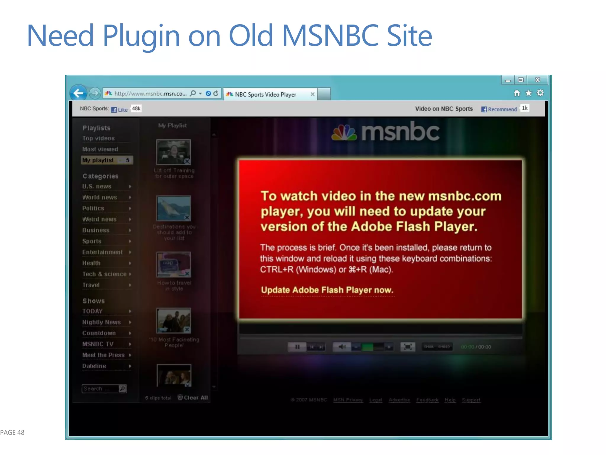 Need Plugin on Old MSNBC Site




PAGE 48
 