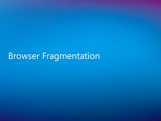 Browser Fragmentation
 