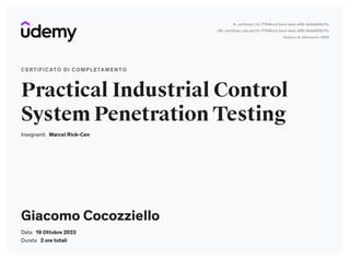 Practical Industrial Control System Penetration Testing