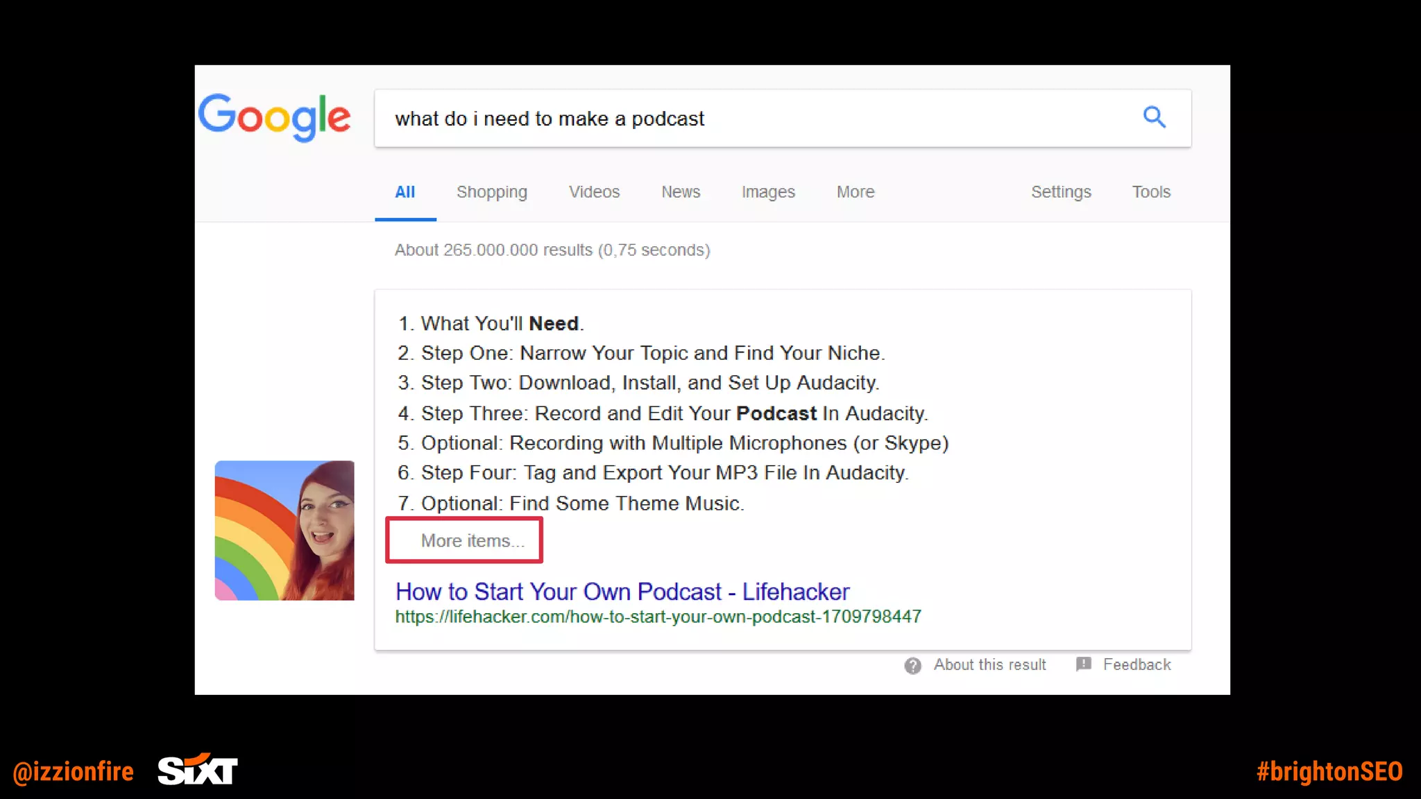 @izzionfire #brightonSEO
 