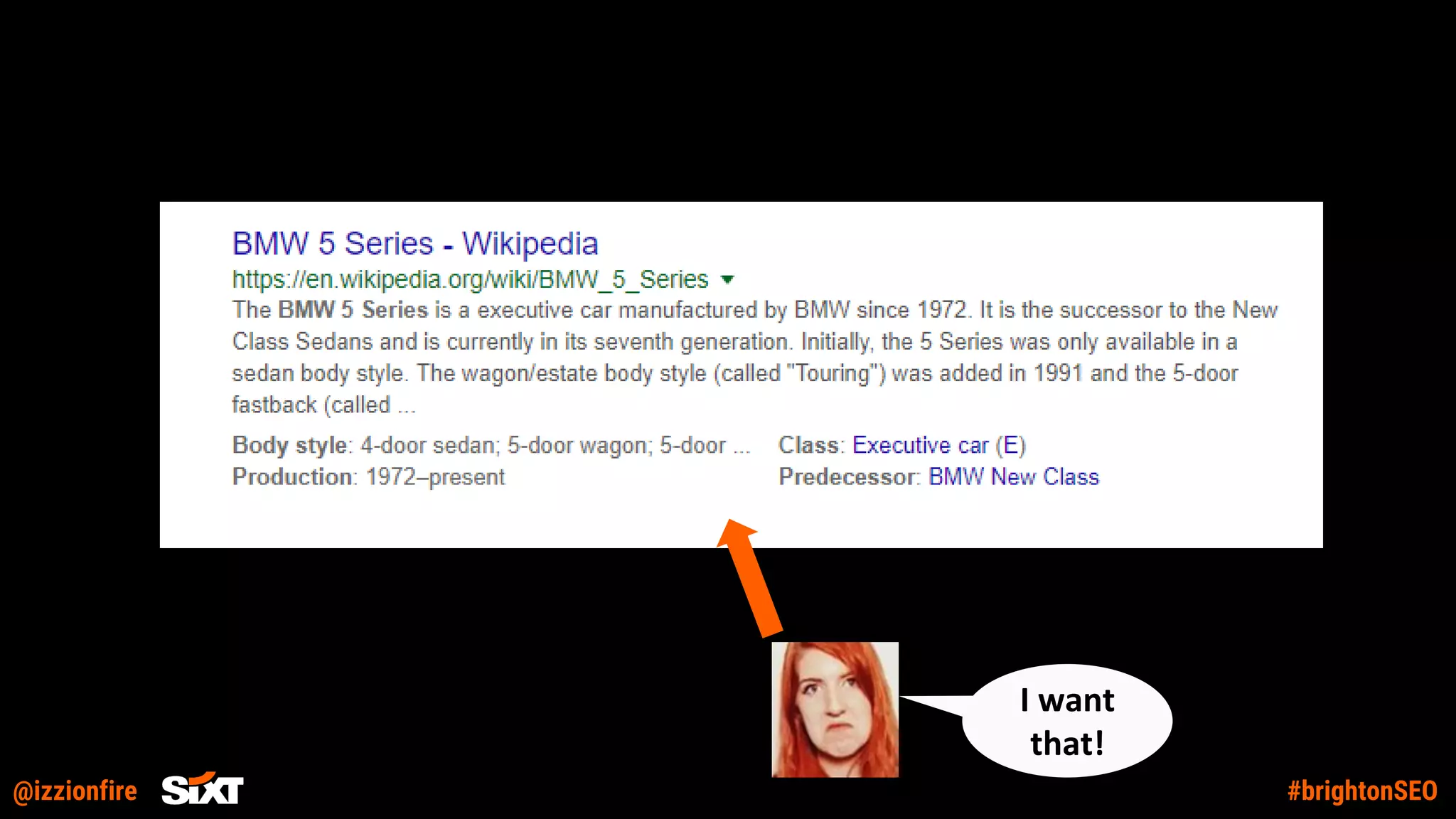 @izzionfire #brightonSEO
I want
that!
 