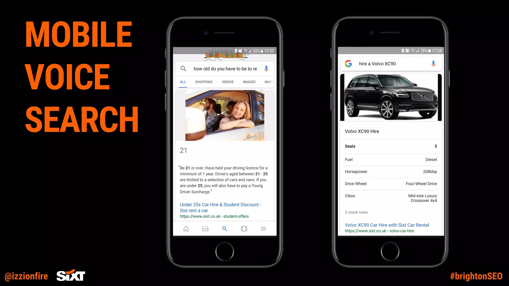 @izzionfire #brightonSEO
MOBILE
VOICE
SEARCH
 