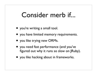 Practical Intro Merb