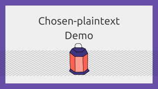 Chosen-plaintext
Demo
 