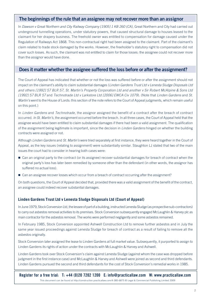 Linden Gardens Trust Ltd V Lenesta Sludge Disposals Ltd 81+ Pages Explanation [6mb] - Updated 2021 