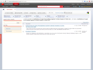 Using the ‘Legislation’ search for Acts
 