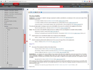 You can click on the first letter of
your topic eg. D for Damages
 