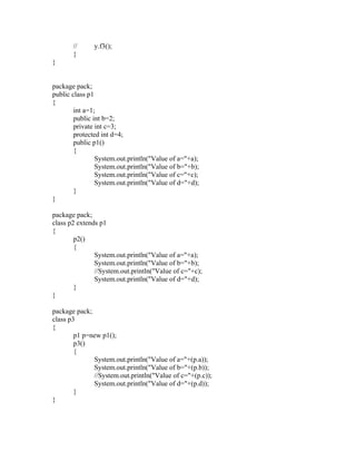 Practical List of Java lab manual of the java | PDF