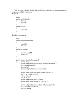 Practical List of Java lab manual of the java | PDF