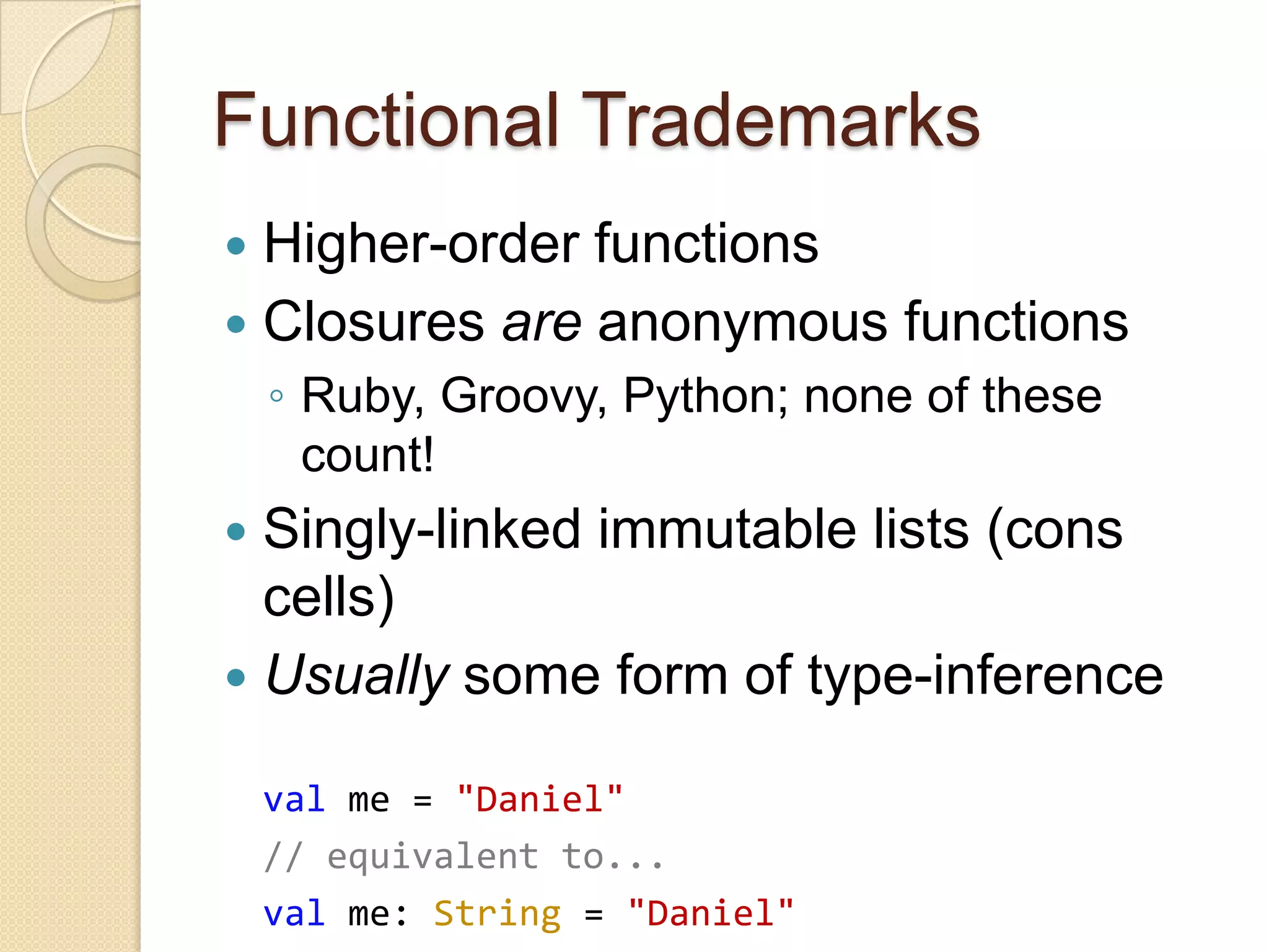 Practically Functional