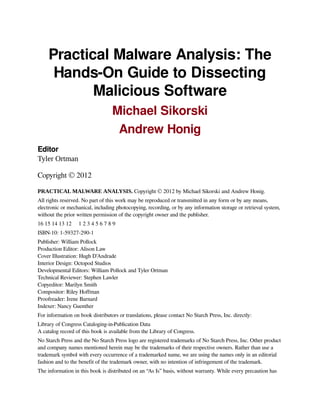 Practical Malware Analysis The Hands-On Guide to Dissecting