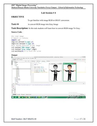 Lab manual of Digital image processing using python by khalid Shaikh ...