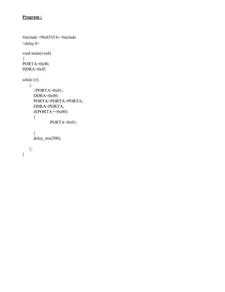 Embedded System Practical manual (1) | DOCX