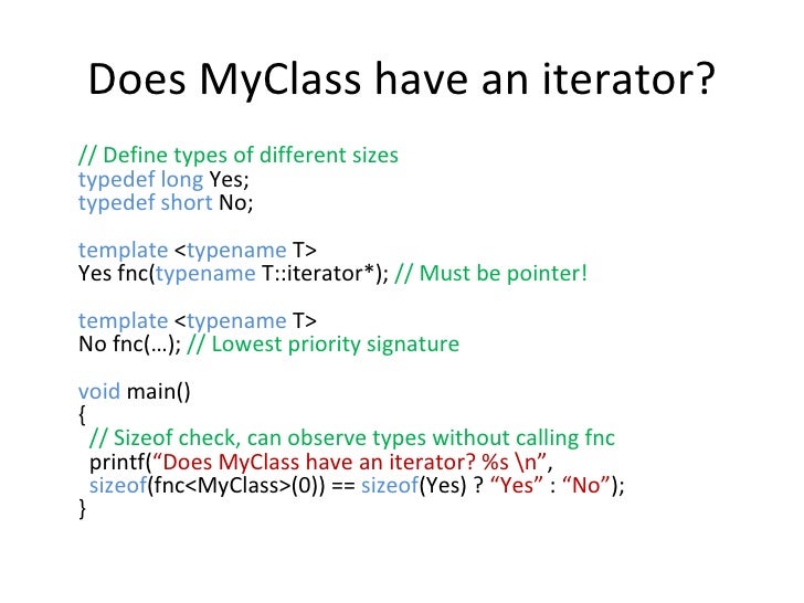 Template Typename T practical meta programming