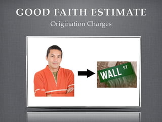 GOOD FAITH ESTIMATE
     Origination Charges
 