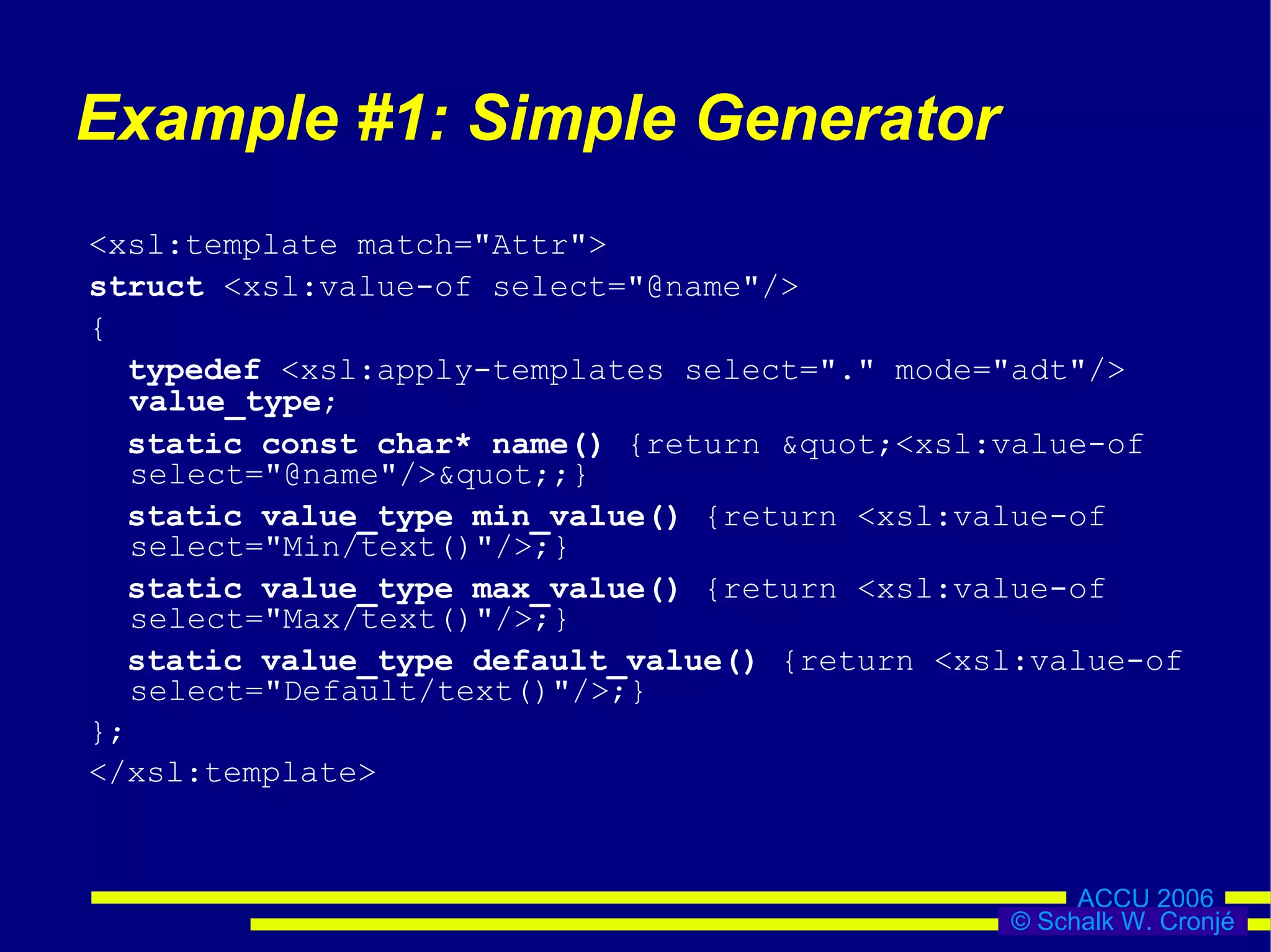 Practical Multi-language Generative Programming | PPT