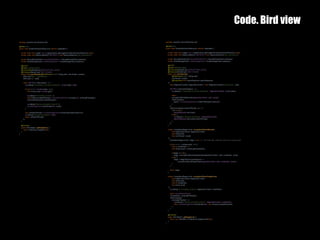 Code. Bird view
3125 February 2017
package org.demo.ota.blocking.rest;
@Path("se")
public class ScriptSubmissionResource extends Application {
private static final Logger log = LoggerFactory.getLogger(ScriptSubmissionResource.class);
private static final ResourceMetrics METRICS = new ResourceMetrics("ota_submission");
private SecureModuleClient secureModuleClient = SecureModuleClient.instance();
private ScriptStorageClient scriptStorageClient = ScriptStorageClient.instance();
@POST
@Path("/{seId}/scripts")
@Consumes(MediaType.APPLICATION_JSON)
@Produces(MediaType.TEXT_PLAIN)
public long submitScripts(@PathParam("seId") String seId, List<Script> scripts) {
MDC.put("flow", "submission");
MDC.put("se", seId);
return METRICS.instrument(() -> {
log.debug("Processing {} scripts submission", scripts.size(), seId);
for (int i = 0; i < scripts.size(); i++) {
final Script script = scripts.get(i);
log.debug("Encrypting {} script", i);
final String encryptedPayload = secureModuleClient.encrypt(seId, script.getPayload());
script.setPayload(encryptedPayload);
log.debug("Storing encrypted script {}", i);
scriptStorageClient.storeScript(seId, script);
}
long numberOfScripts = scriptStorageClient.numberOfScriptsForSe(seId);
log.debug("Request processed", seId);
return numberOfScripts;
});
}
@Override
public Set<Object> getSingletons() {
return Collections.singleton(this);
}
}
package org.demo.ota.nonblocking.rest;
@Path("se")
public class ScriptSubmissionResource extends Application {
private static final Logger log = LoggerFactory.getLogger(ScriptSubmissionResource.class);
private static final ResourceMetrics METRICS = new ResourceMetrics("ota_submission");
private SecureModuleClient secureModuleClient = SecureModuleClient.instance();
private ScriptStorageClient scriptStorageClient = ScriptStorageClient.instance();
@POST
@Path("/{seId}/scripts")
@Consumes(MediaType.APPLICATION_JSON)
@Produces(MediaType.TEXT_PLAIN)
public void submitScripts(
@PathParam("seId") String seId,
List<Script> scripts,
@Suspended final AsyncResponse asyncResponse
) {
final DiagnosticContext diagnosticContext = new DiagnosticContext("submission", seId);
METRICS.instrumentStage(() -> {
log.debug("{} Processing {} scripts submission", diagnosticContext, scripts.size());
return
encryptAndStoreAllScripts(diagnosticContext, seId, scripts)
.thenCompose(
ignore -> scriptStorageClient.numberOfScriptsForSe(seId)
);
})
.whenComplete((numberOfScripts, e) -> {
if (e != null) {
asyncResponse.resume(e);
} else {
log.debug("{} Request processed", diagnosticContext);
asyncResponse.resume(numberOfScripts);
}
});
}
private CompletionStage<Void> encryptAndStoreAllScripts(
final DiagnosticContext diagnosticContext,
final String seId,
final List<Script> scripts
) {
CompletionStage<Void> stage = null; // <- non final field, potential concurrent access bug!
for (int i = 0; i < scripts.size(); i++) {
final int scriptIndex = i;
final Script script = scripts.get(scriptIndex);
if (stage == null) {
stage = encryptAndStoreSingleScript(diagnosticContext, seId, scriptIndex, script);
} else {
stage = stage.thenCompose(ignore ->
encryptAndStoreSingleScript(diagnosticContext, seId, scriptIndex, script));
}
}
return stage;
}
private CompletionStage<Void> encryptAndStoreSingleScript(
final DiagnosticContext diagnosticContext,
final String seId,
final int scriptIndex,
final Script script
) {
log.debug("{} Encrypting script {}", diagnosticContext, scriptIndex);
return secureModuleClient
.encrypt(seId, script.getPayload())
.thenCompose(
encryptedPayload -> {
log.debug("{} Storing encrypted script {}", diagnosticContext, scriptIndex);
return scriptStorageClient.storeScript(seId, new Script(encryptedPayload));
}
);
}
@Override
public Set<Object> getSingletons() {
return new HashSet<>(Collections.singletonList(this));
}
}
 