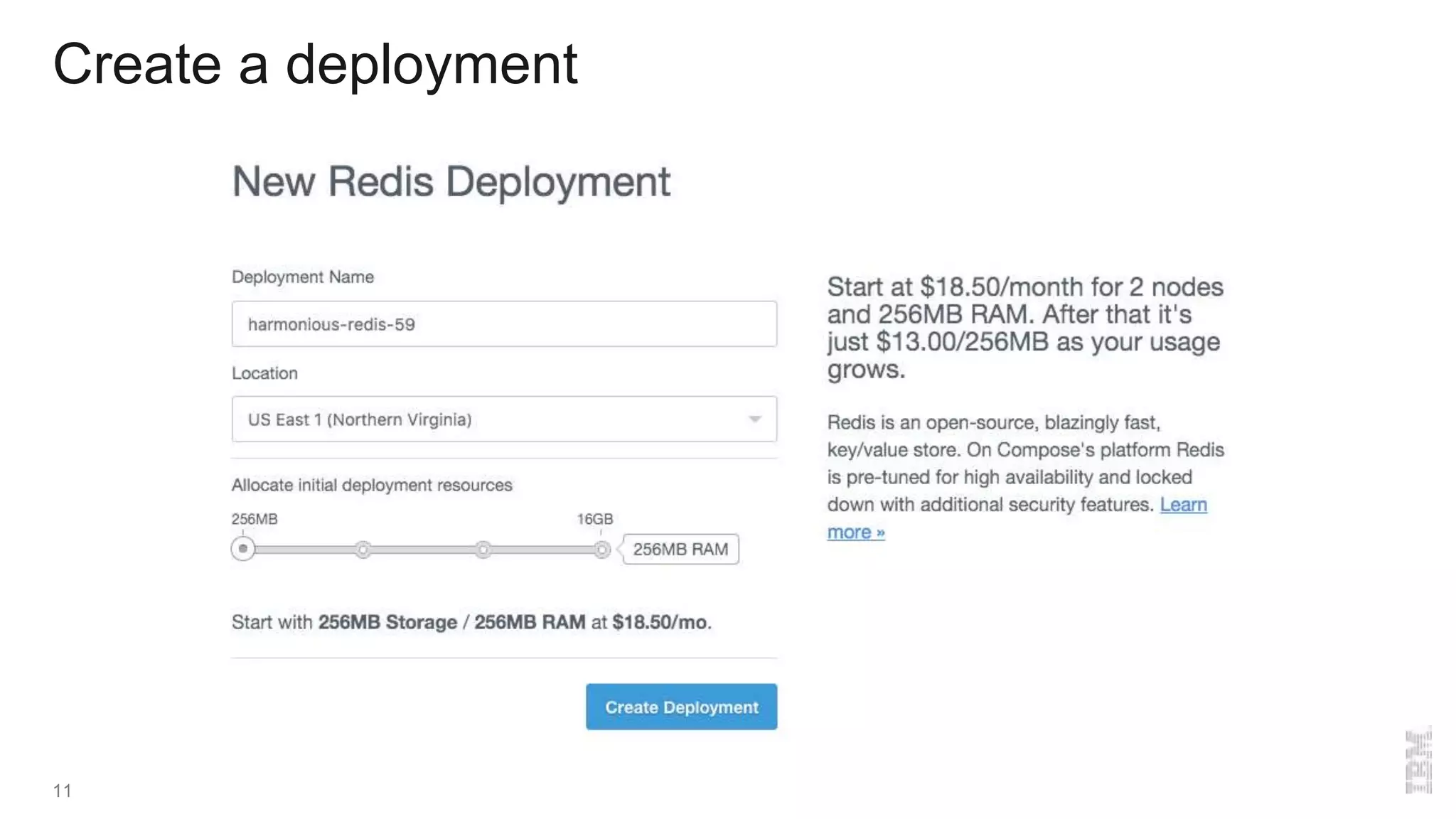 Create a deployment
11
 