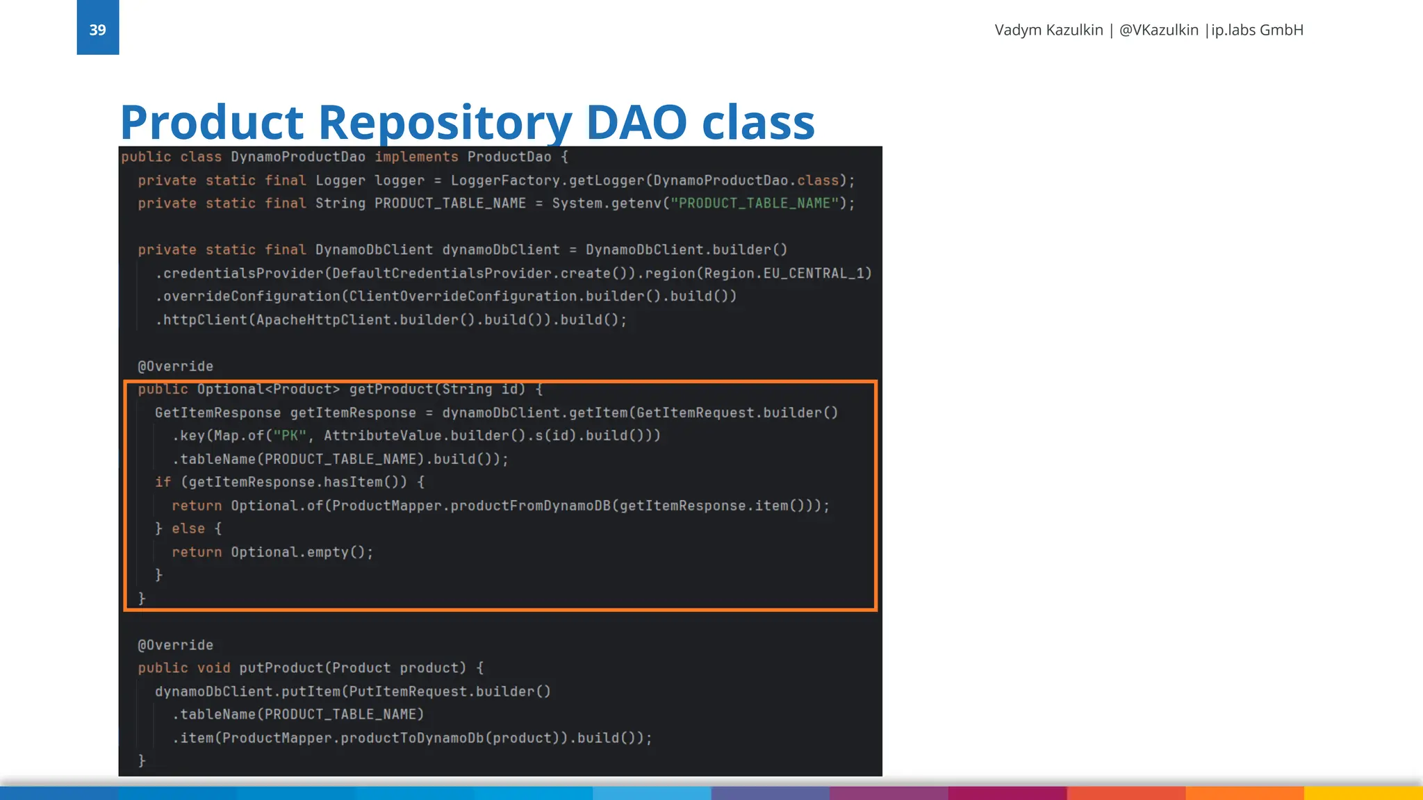 Vadym Kazulkin | @VKazulkin |ip.labs GmbH Product Repository DAO class 39 