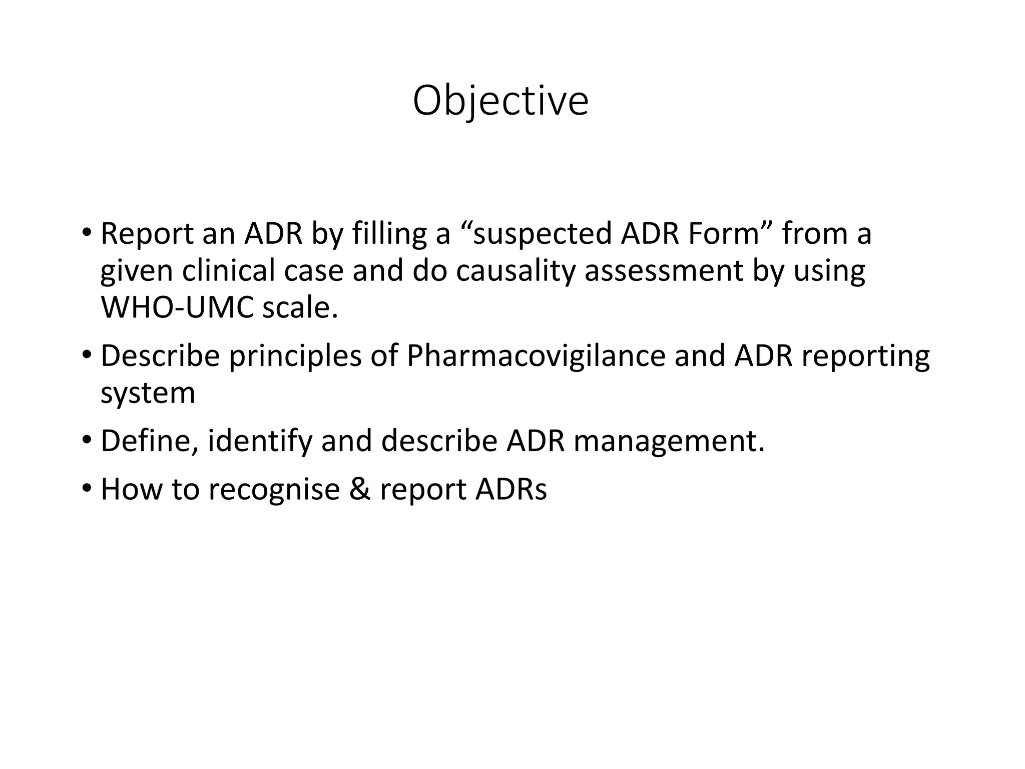 Practical Pharmacovigilance & ADR pharmacology | PDF