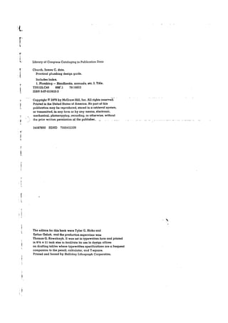 Practical plumbing design guide