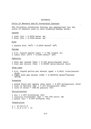 Practical plumbing design guide