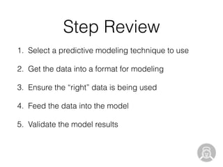Practical Predictive Modeling in Python | PPT