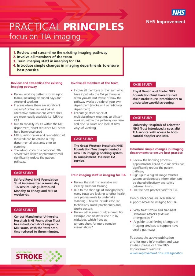 Practical principles for transient ischaemic attack (TIA)