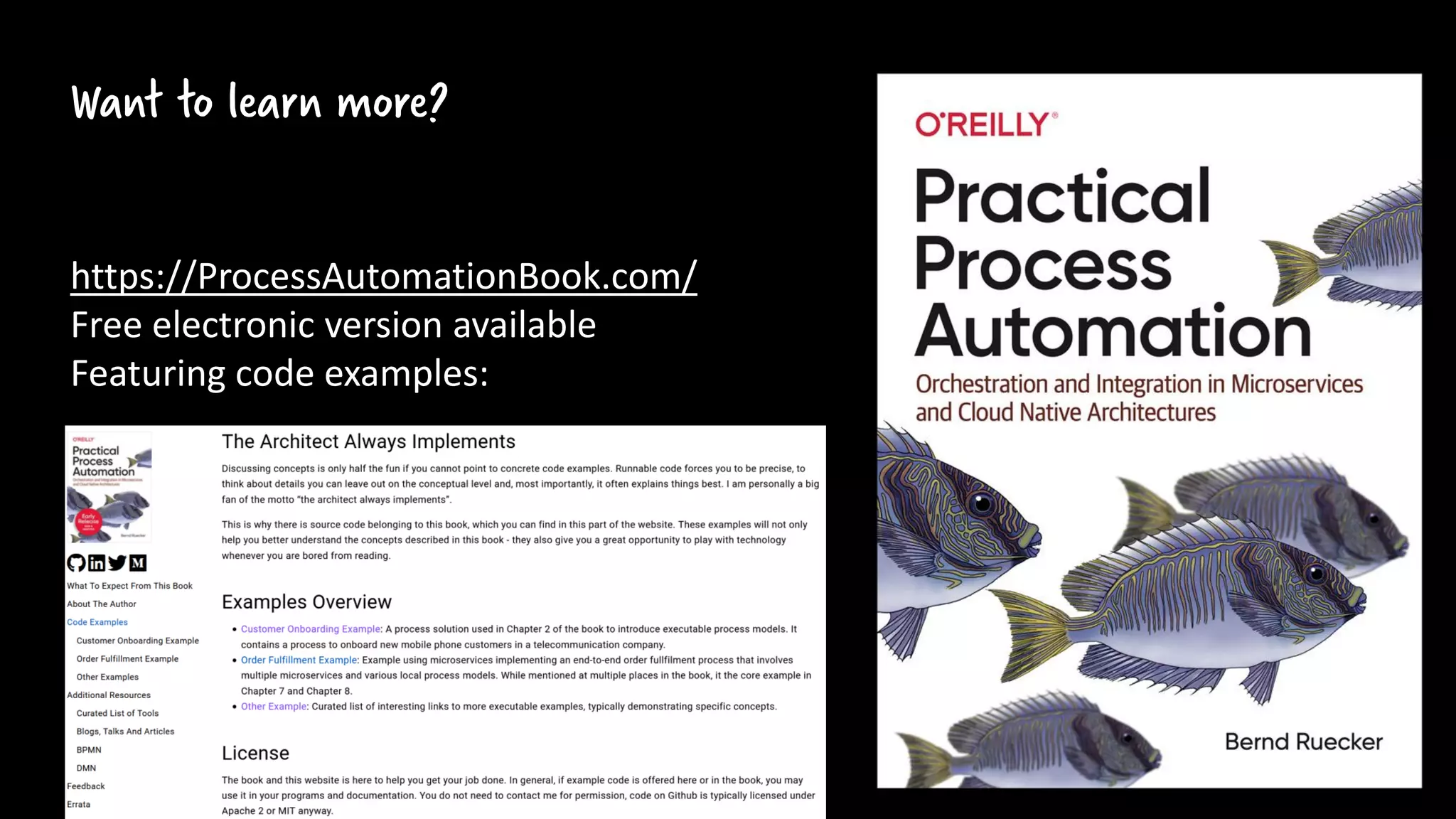 Want to learn more?
https://ProcessAutomationBook.com/
Free electronic version available
Featuring code examples:
 