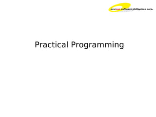 Practical Programming It Awareness Advocacy | PPT