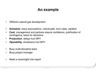 Practical project risk assessment, Simon White | PDF