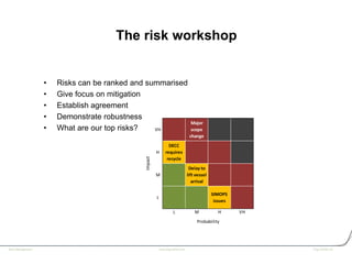 Practical project risk assessment, Simon White | PDF