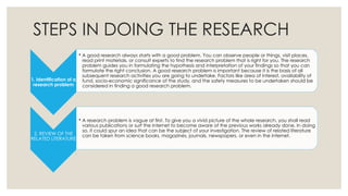 Research Problem Practical Practical Research 1 - Lesson 1 - Nature of Research.pptx