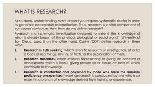 Research Lessons Practical Research 1 - Lesson 1 - Nature of Research.pptx