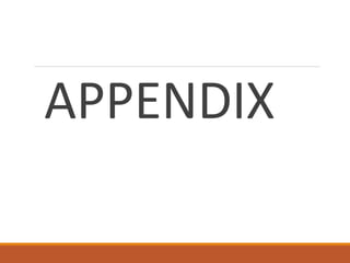 APPENDIX
 