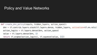 Policy and Value Networks
 