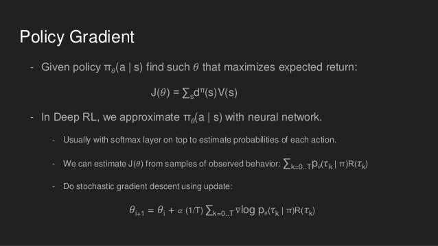 policy gradient tensorflow