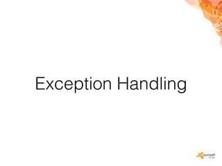 Exception Handling
 